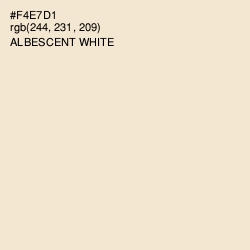 #F4E7D1 - Albescent White Color Image